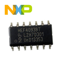 G28152 ~ (Pkg 5) NXP HEF4093BT SOIC-14 SMD NAND Gate IC 4 Channel Schmitt
