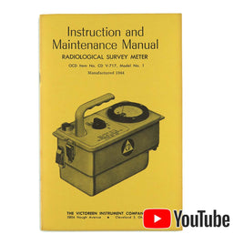 G27800 - Victoreen Instruction and Maintenance Manual for CD V-717 Radiological Survey Meter