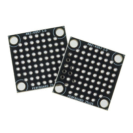 Weekend Deal! G27823 - (Pkg 2) Small 1" x 1" Black FR-4 Glass Epoxy Prototype Board with 69 Plated Thru-holes