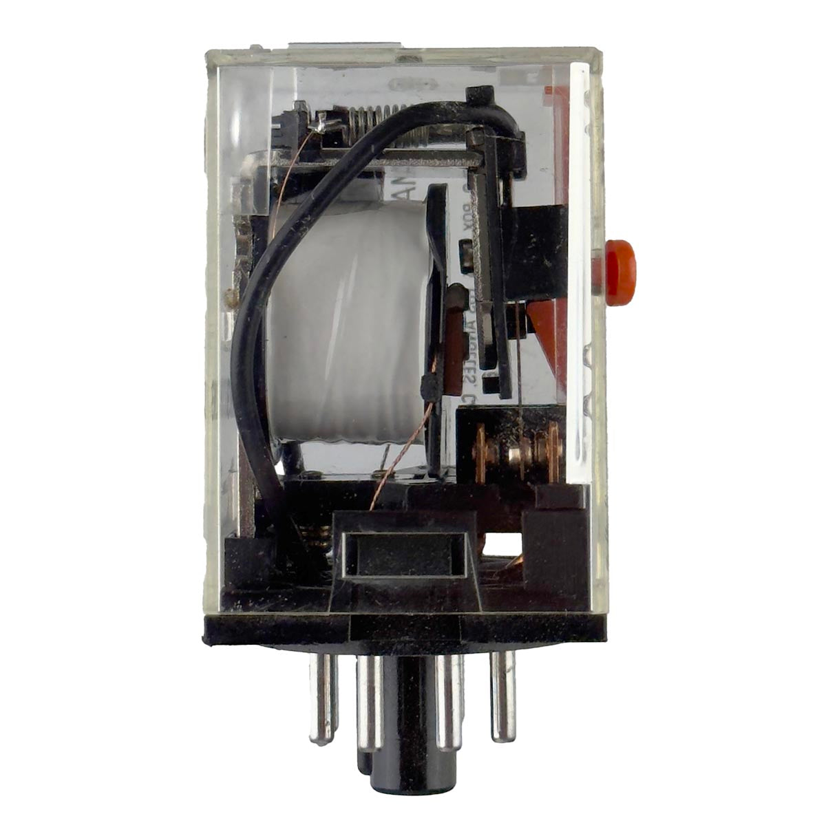 NEW 8 Pin Blade Square Base 24VDC Relay DPDT General Purpose Plug In Ice Cube