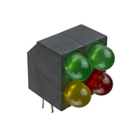 Spooky Savings - G28416 ~ Super Colorful 4 LED Square Right Angle Mount Indicator