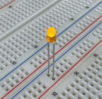 G28792 ~ (Pkg 20) Broadcom Limited HLMP-1401 Yellow Diffused 3mm (T1) Lens LED