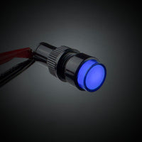 G28837 ~ High Quality Panel Mount 12VDC Blue Lens Indicator