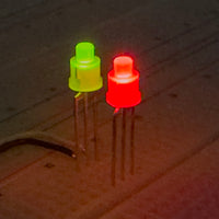 Bewitching Bargain! G28912 ~ (Pkg 5) Kingbright L-469EGW Unusual 2 Color Red/Green Frosted Lens LED