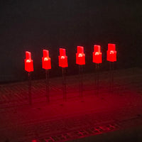 Harvest Highlights! G28913 ~ (Pkg 25) Super Bright Everlight Diffused Red 1mm x 5mm Rectangular Lens LED