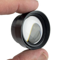 G29024 ~ Nice Quality 1" dia. Optical Glass Single Convex Lens in a 1.38" Plastic Holder