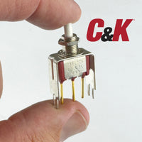 G29035 ~ C&K 8125SD9V3BE Momentary PC Mount SPDT Pushbutton Switch