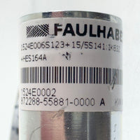 G29275 ~ Faulhaber 1524E006123 with 15/5S141:1K83Z Gearhead Motor with Encoder 141 to 1 Gear Ratio 6VDC