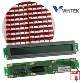 G15318D - (Pkg 26) Wintek 1 x 24 Character LCD Display Module