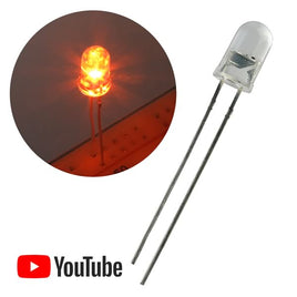 Weekend Deal! G18571A - (Pkg 10) Flickering 5mm Yellow LEDs