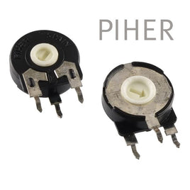 G23570 - (Pkg 10) Piher PT-15 Series 200K Vertical Mount 15mm Trimmer Resistor