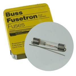 G24361 - (Pkg 5) Buss Fusetron MDV 1/2 Dual Element Slow Blow Pigtail Fuse