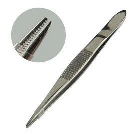 G24450 - Very Precision Sharp Point / Serrated End Medical Grade 3.5" Long Tweezers