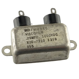 G25189 - Industrial Midwec Viscofilm Oil-Filled 0.25MFD 1,000V Metal Case Capacitor
