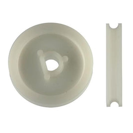 Magnificent Deal! G25304A - (Pkg 2) White Nylon 1.25" dia. Pulley for 1/4" D-Shaft