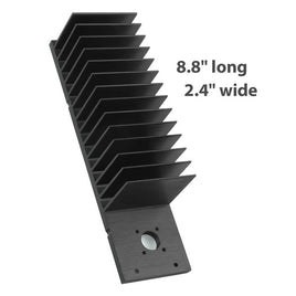 G25559 - Our Largest Heatsink 8.8" long x 2.4" wide x 2.3" tall Black Anodized Aluminum