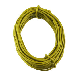 G26136 - 15 Feet Roll of 22AWG Solid Yellow Wire