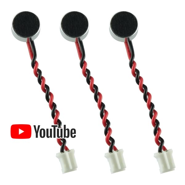 G26163 (Pkg 5) Small Electret Microphone with Connector The