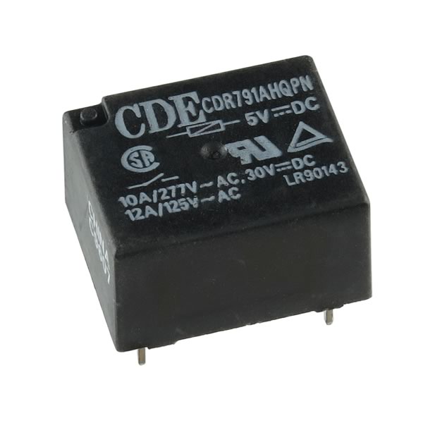 G26179 Compact Heavy Duty SPST 5VDC Relay CDR791AHQPN The Electronic