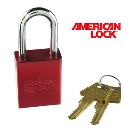 G26616 - Master Lock High Visibility Aluminum Red Safety Padlock A1106KARED