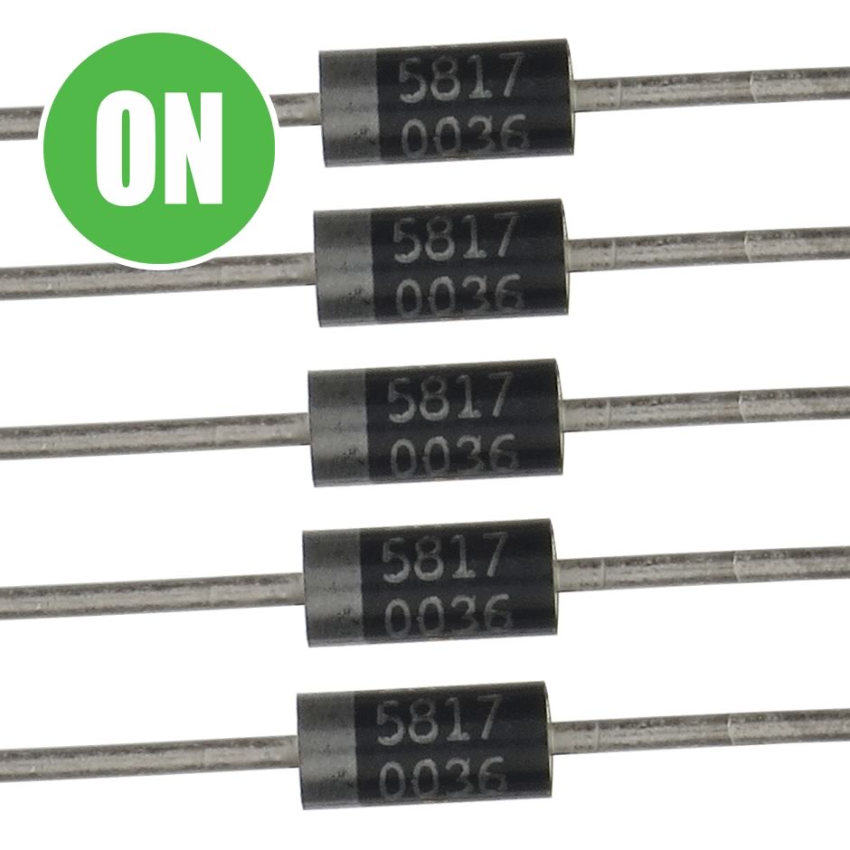 G26920 (Pkg 8) ON Semiconductor IN5817 20V 1Amp Schottky Diode The