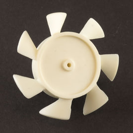 G22937A - (Pkg 1) Small 2" Diameter White Plastic Fan Blade for 2mm Shaft