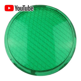 G24525G - 8" GREEN Traffic Light Plastic Lens