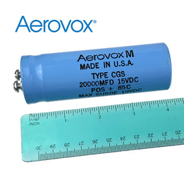 SOLD OUT! - G25243 - Aerovox M 20,000MFD 15VDC Computer Grade Capacitor