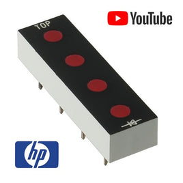 G25551A - (Pkg 2) HP 5616529 Red 4 LED Bar Display