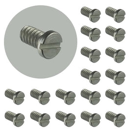 SOLD OUT! - G26326 ` (Pkg 100) Slotted Cheese Head 6-32 1/4" long Zinc Plated Steel Screw