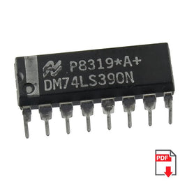 G26411A - (Pkg 3) National Semiconductor DM74LS390N 7V, Dual 4-Bit Decade Counter