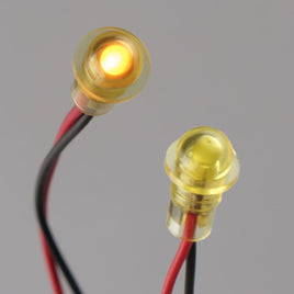 G27014 ~ (Pkg 2) Small Panel Mounting "Snap In" Yellow Indicator LED