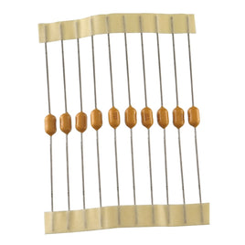 G27038 ~ (Pkg 10) AVX Miniature 0.22uF (224) @ 50V Axial Monolythic Capacitor