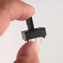 G27120 ` (Pkg 10) ECI SPDT Black Slide Switch