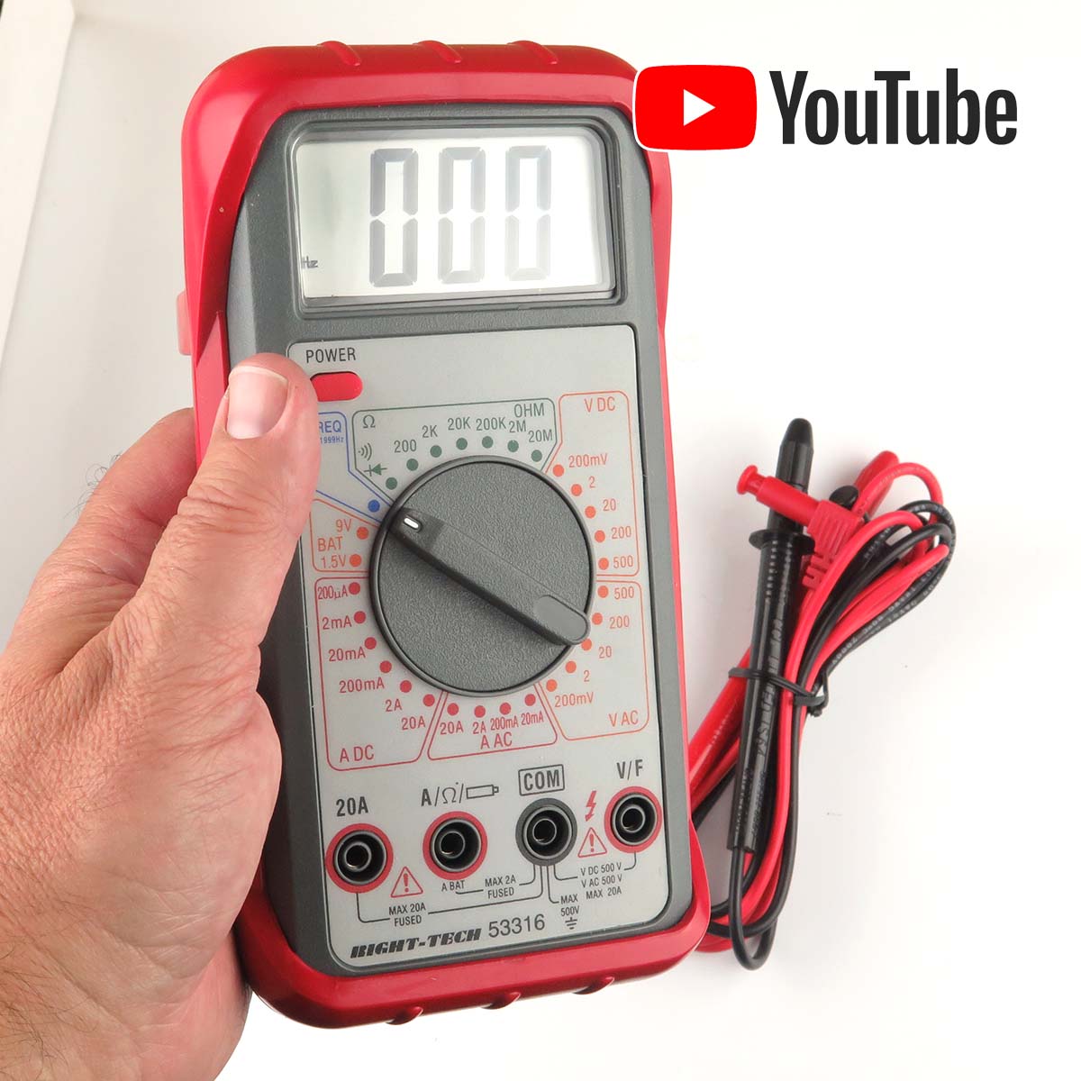 G27153 Right-Tech 30 Range Digital Multimeter Model 53316