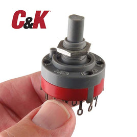 SOLD OUT -G27184 - C&K 12 Position Panel Mount Rotary Switch