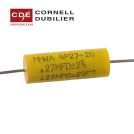 G27197 - Cornell Dubiler MMWA 4P27-2G 0.27MFD 400VDC Polyester Film Axial Capacitor