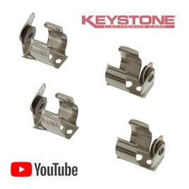 G27236 ~ (Pkg 4) Keystone Insulated "AA" 1 Cell Clip #100
