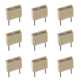 G27272 - (Pkg 10) Miniature 0.022UF 100V (22nj100) Film Capacitor