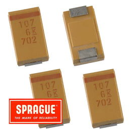 G27339 - (Pkg 5) Sprague 100uF 6VDC "D" Case SMD Tantalum Capacitor