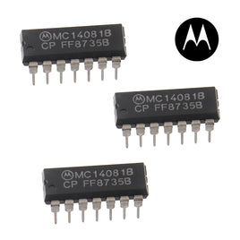 G27395 ~ (Pkg 3) Motorola MC4081B Quad 2-Input AND Gate