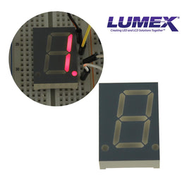SOLD OUT! - G27409 ~ Lumex Large Common Cathode Red 7-Segment Display LDS-C814RI