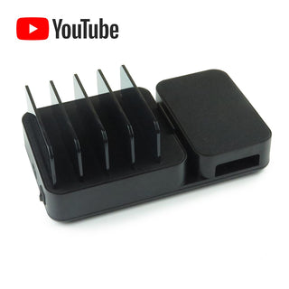 G27425 ^' Our Best Fast Charging 5 Port Wired Plus Wireless Charging Station for Tablets, iPads, Androids, etc