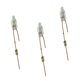 G27429 ~ (Pkg 3) Tiny 120VAC Neon Glow Lamp w/Resistor