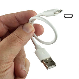 G27513 - Handy 8" White USB to Micro-USB Cable
