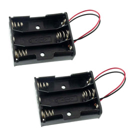 G27520 ~ (Pkg 2) High Quality 3 "AA" Battery Holder with Wire Leads