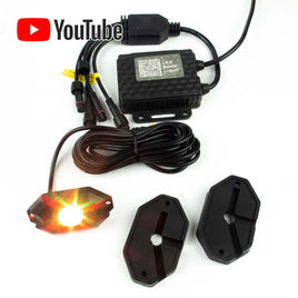 G27521 ~ RGB LED Rock Light Kit for Cars / ATVs - 4 Pods Total