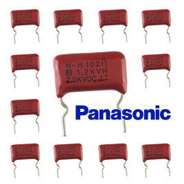 October Offer! G27566 ` (Bag of 100) Panasonic ECW-H 0.001uF 3% 1200V Film Capacitor