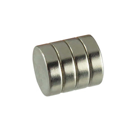 G27568 ~ (Pkg 4) Neodymium Rare Earth 10mm x 3mm Super Magnet