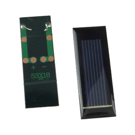 G27576 - Encapsulated 18mm x 53mm 0.5V 120mA Silicon Solar Cell